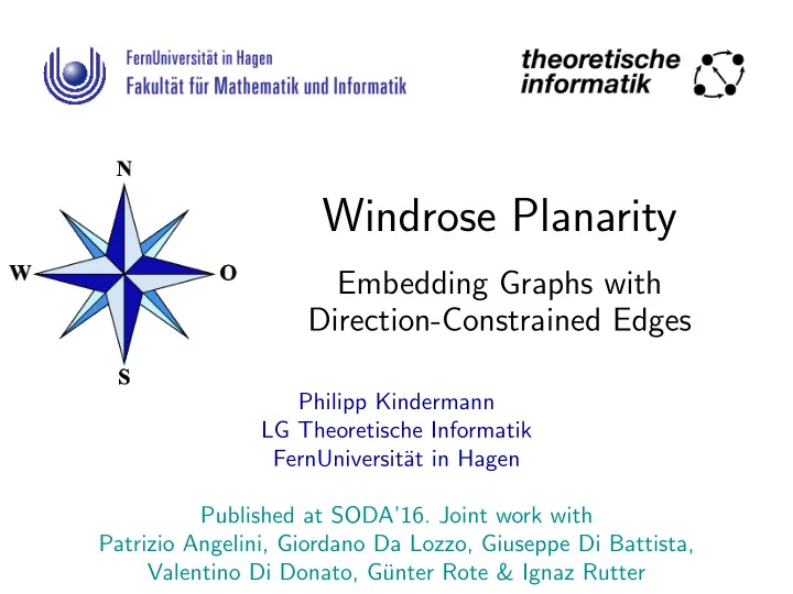 windrose planarity