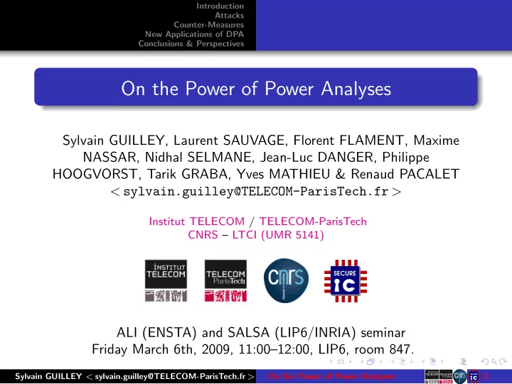 on the power of power analyses