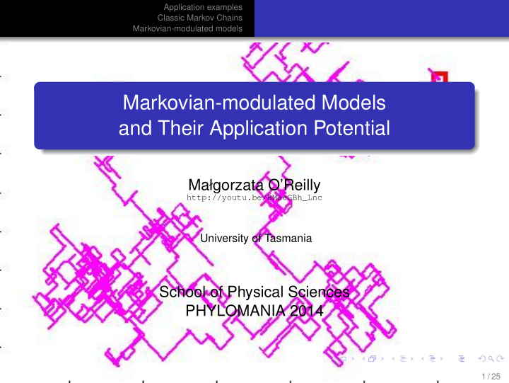 markovian modulated models and their application potential