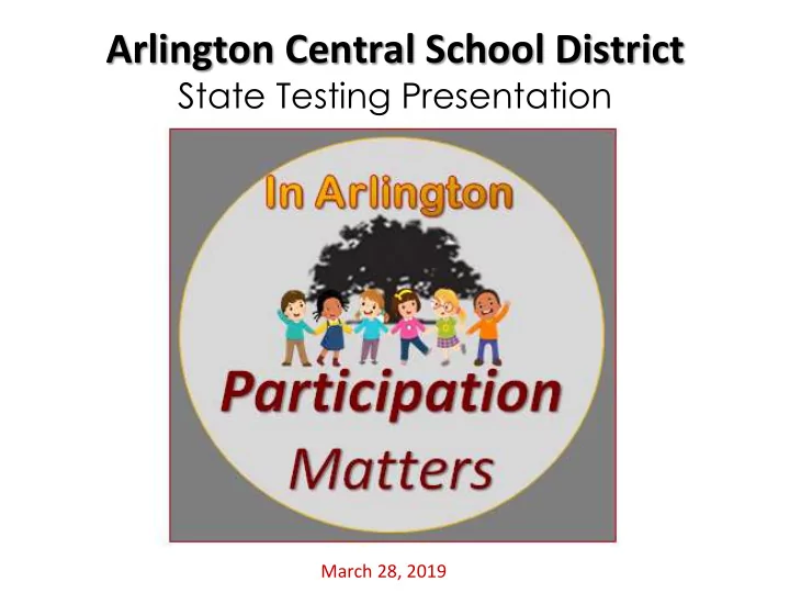 arlington central school district state testing