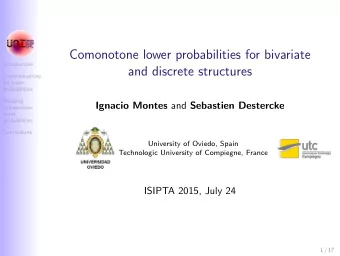 Comonotone lower probabilities for bivariate  Introduction  and discrete structures  Comonotonicity