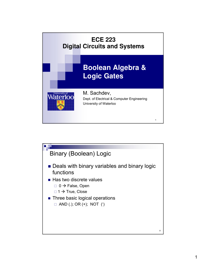 boolean algebra logic gates