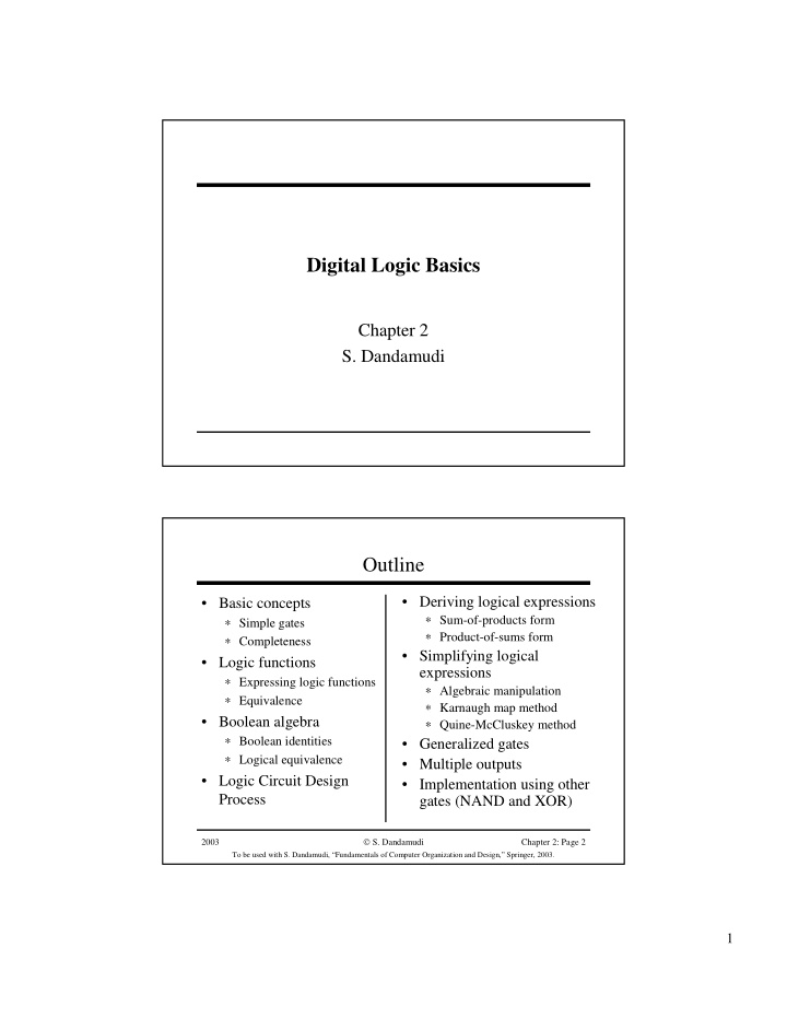 digital logic basics