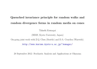 Quenched invariance principle for random walks and  random divergence forms in random media on