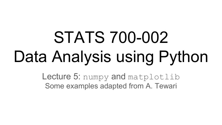 stats 700 002 data analysis using python