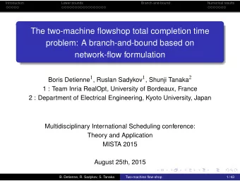 The two-machine flowshop total completion time  problem: A branch-and-bound based on  network-flow