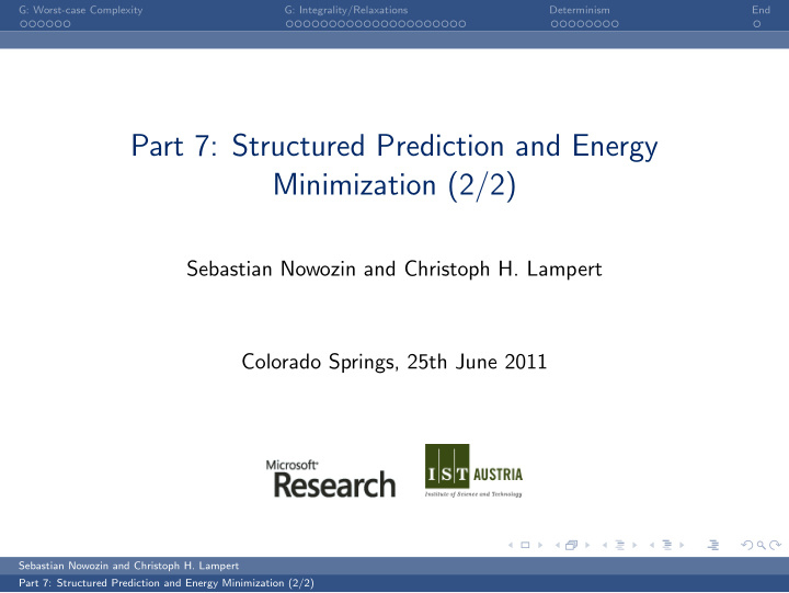 part 7 structured prediction and energy minimization 2 2