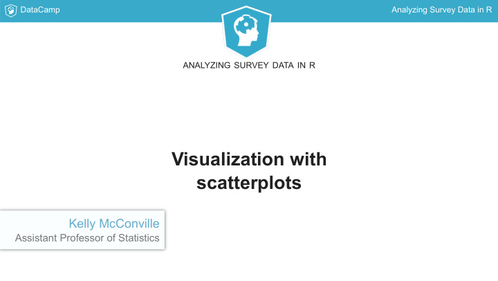 visualization with scatterplots