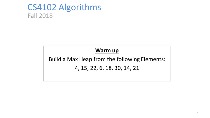 cs4102 algorithms