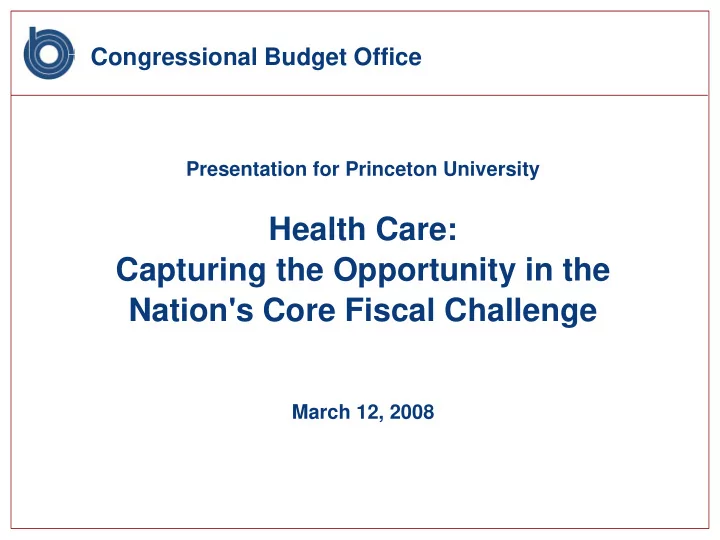 health care capturing the opportunity in the nation s