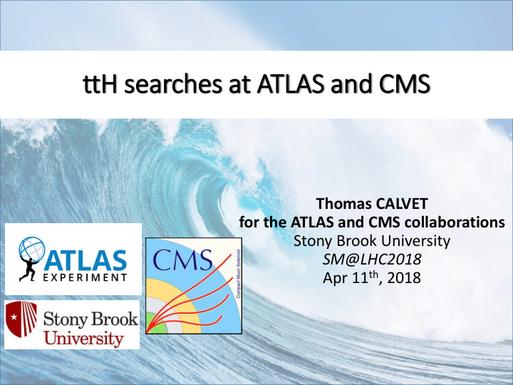 tth searches at atlas and cms