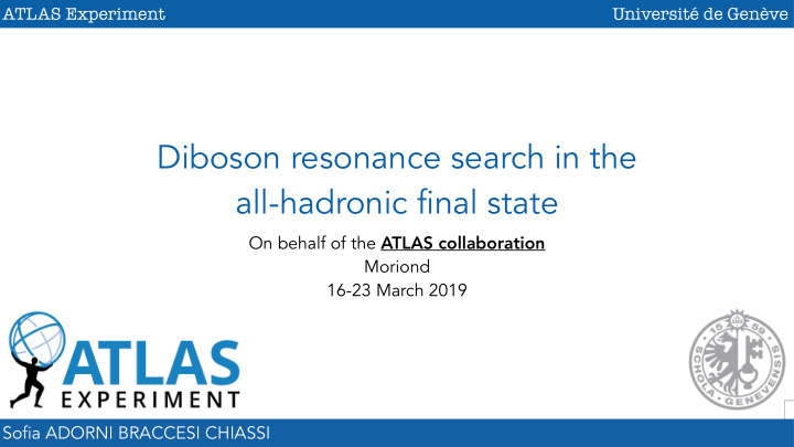 diboson resonance search in the all hadronic final state