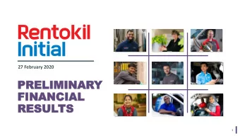 RESUL  RESULTS  TS  1  This presentation contains statements that are, or may be, forward-looking