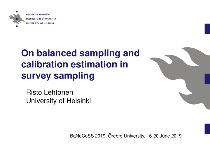 survey sampling