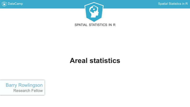 areal statistics