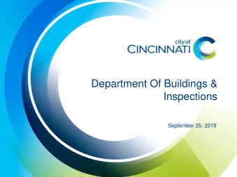 Department Of Buildings &amp;  Presentation Title Here  Inspections  Additional Line if  Needed
