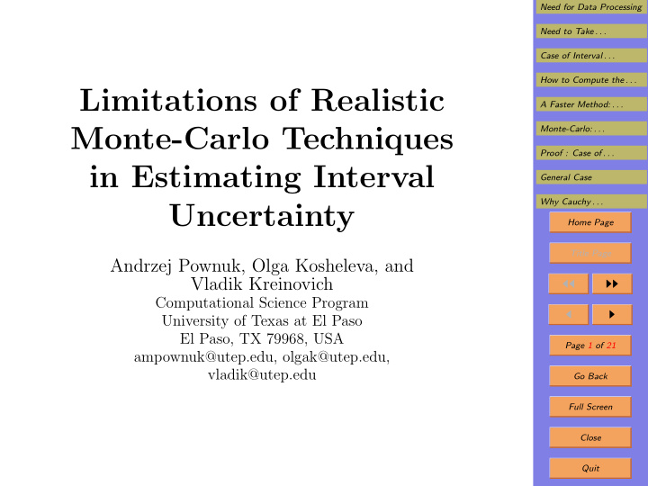 limitations of realistic