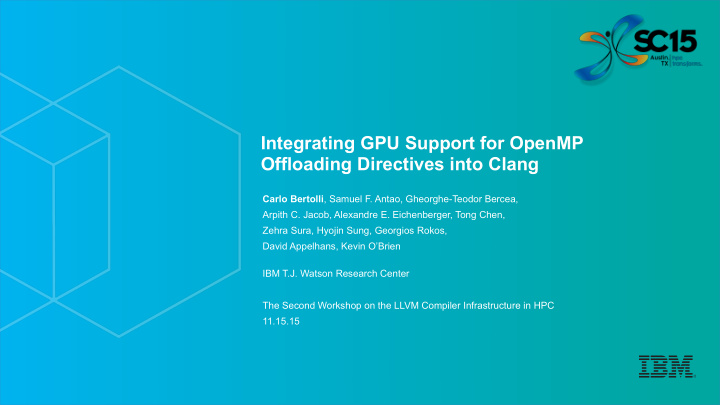 integrating gpu support for openmp offloading directives