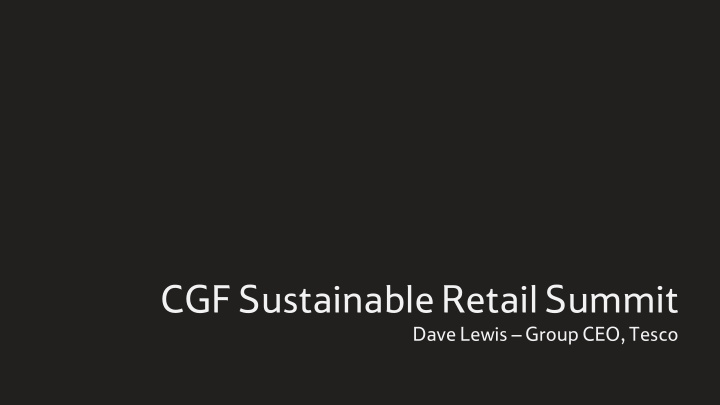 cgf sustainable retail summit