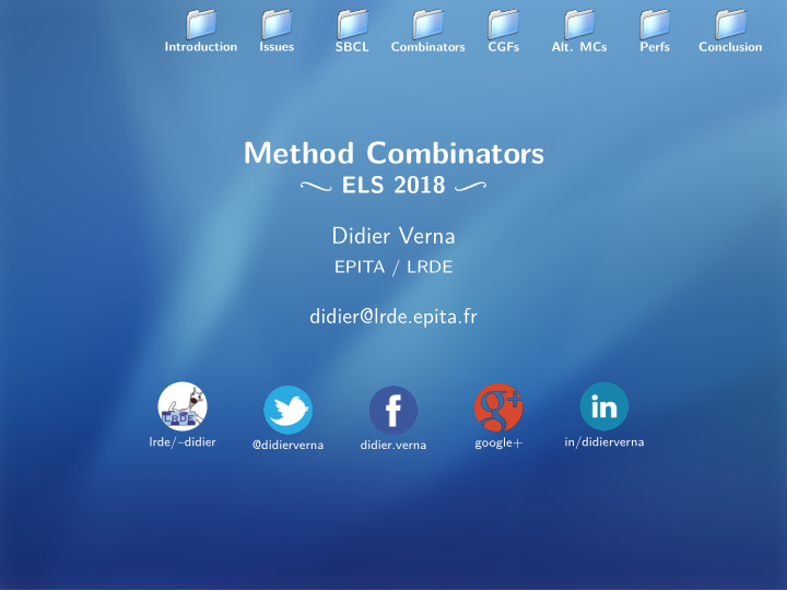 method combinators