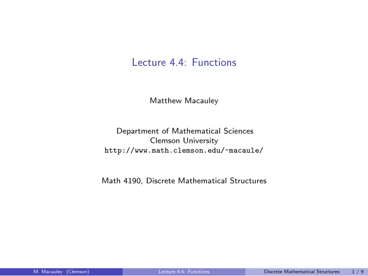 lecture 4 4 functions