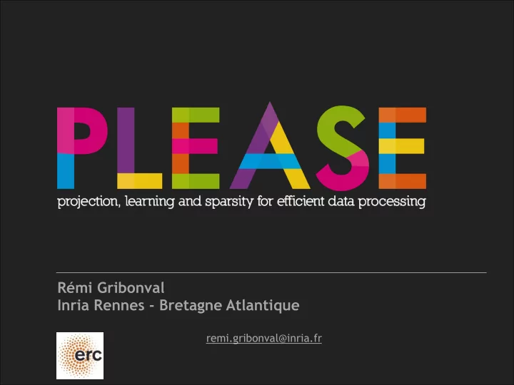 r mi gribonval inria rennes bretagne atlantique