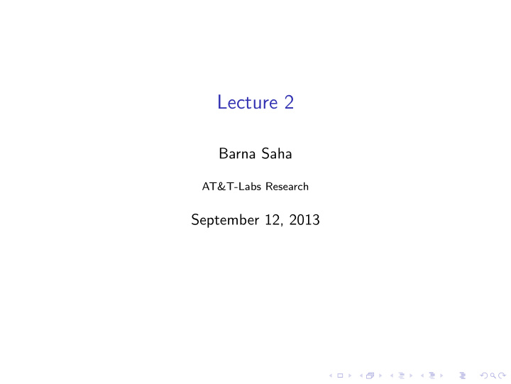 lecture 2