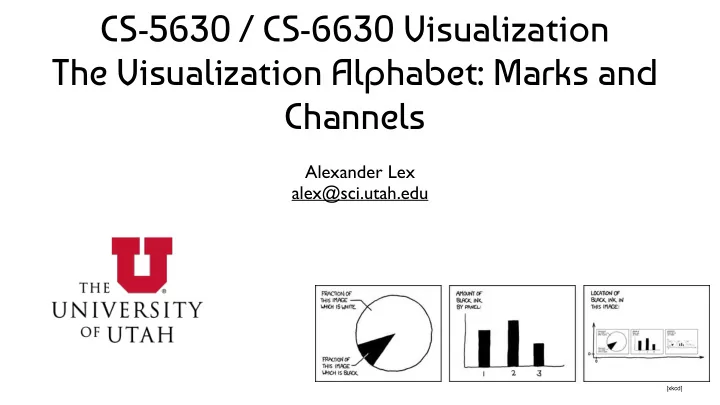 cs 5630 cs 6630 visualization the visualization alphabet