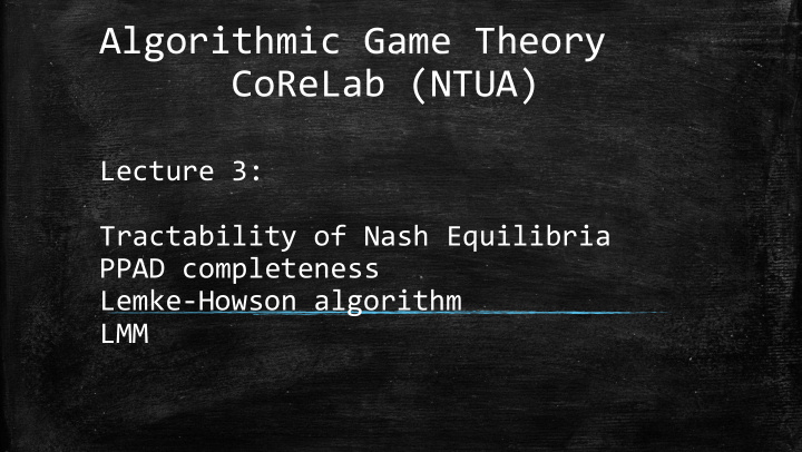 algorithmic game theory