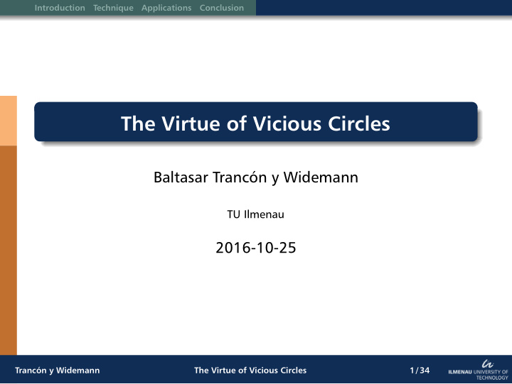 the virtue of vicious circles