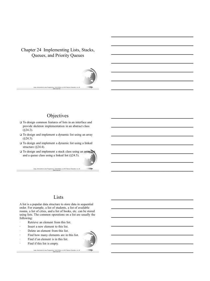 lists