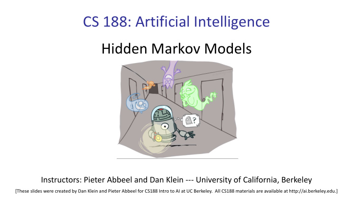 cs 188 artificial intelligence