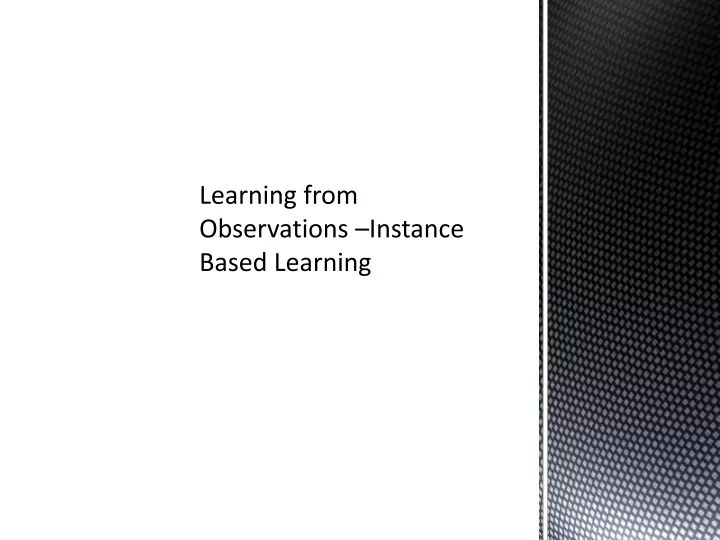 defines what s learned