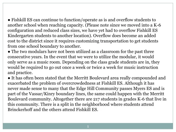 kindergarten students to another location overflow does