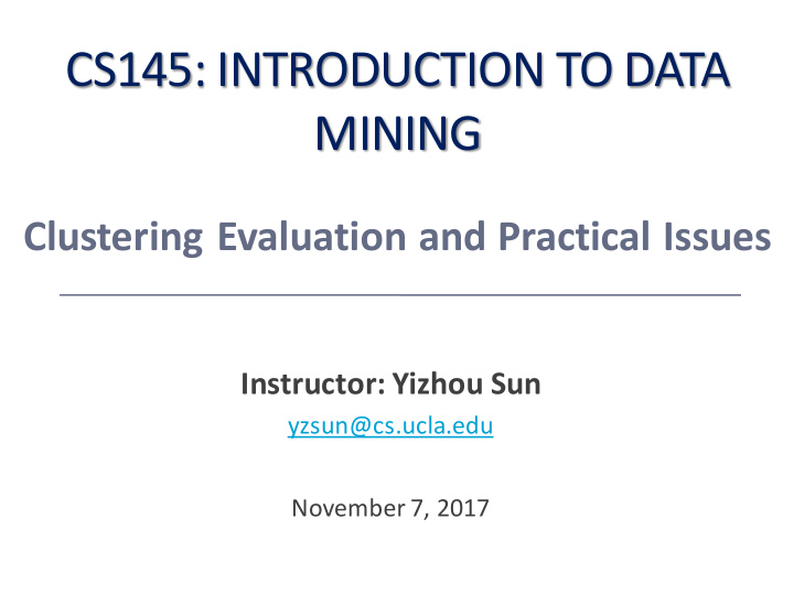 cs145 introduction to data