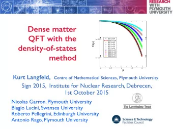 Dense matter  QFT with the  DS L=24  1e-08  LLR L=24 O( )  DS L=22  density-of-states  DS L=20