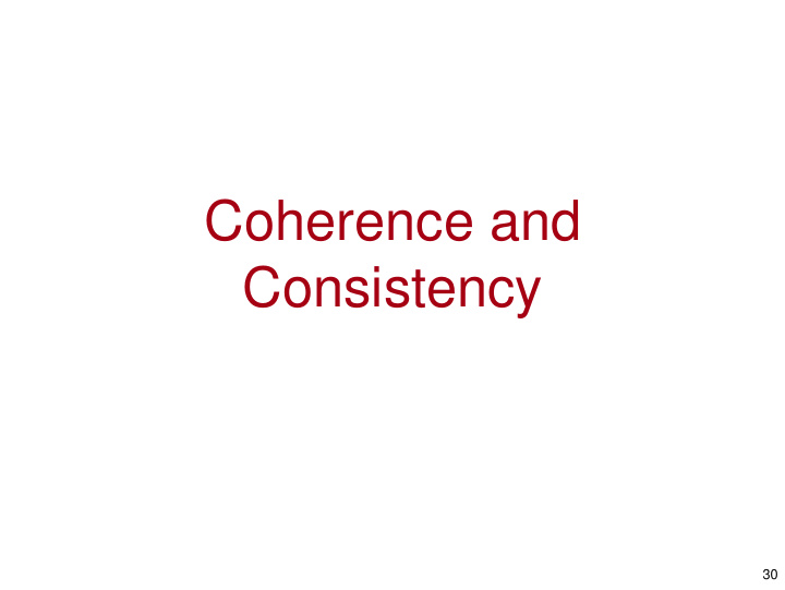 coherence and