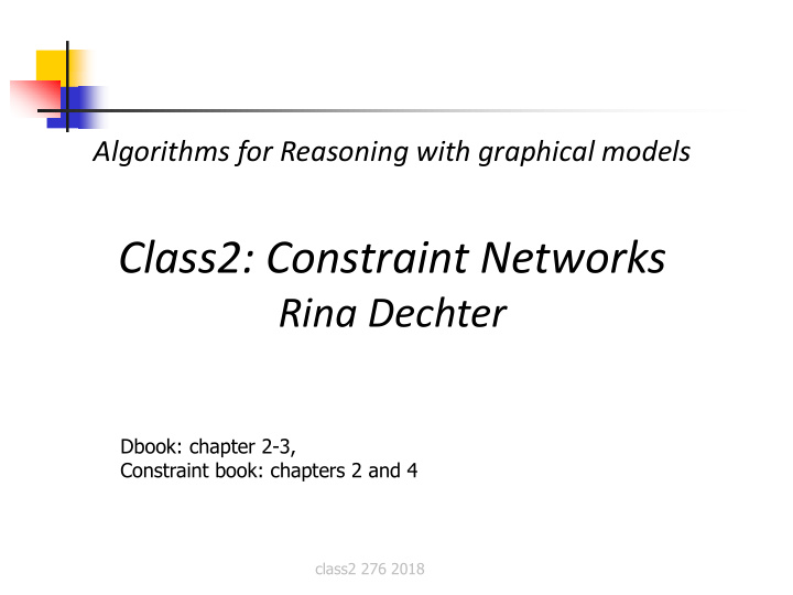 class2 constraint networks