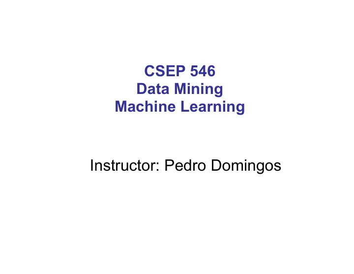 instructor pedro domingos logistics