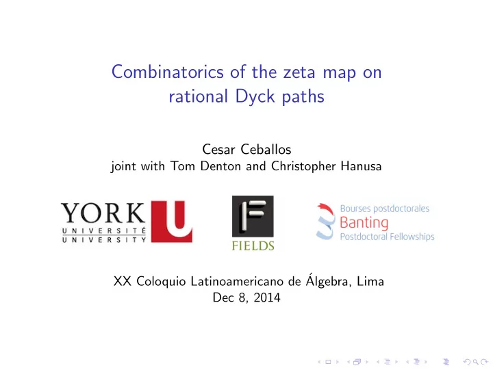 combinatorics of the zeta map on rational dyck paths