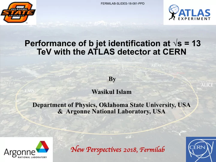 performance of b jet identification at s 13 tev with the