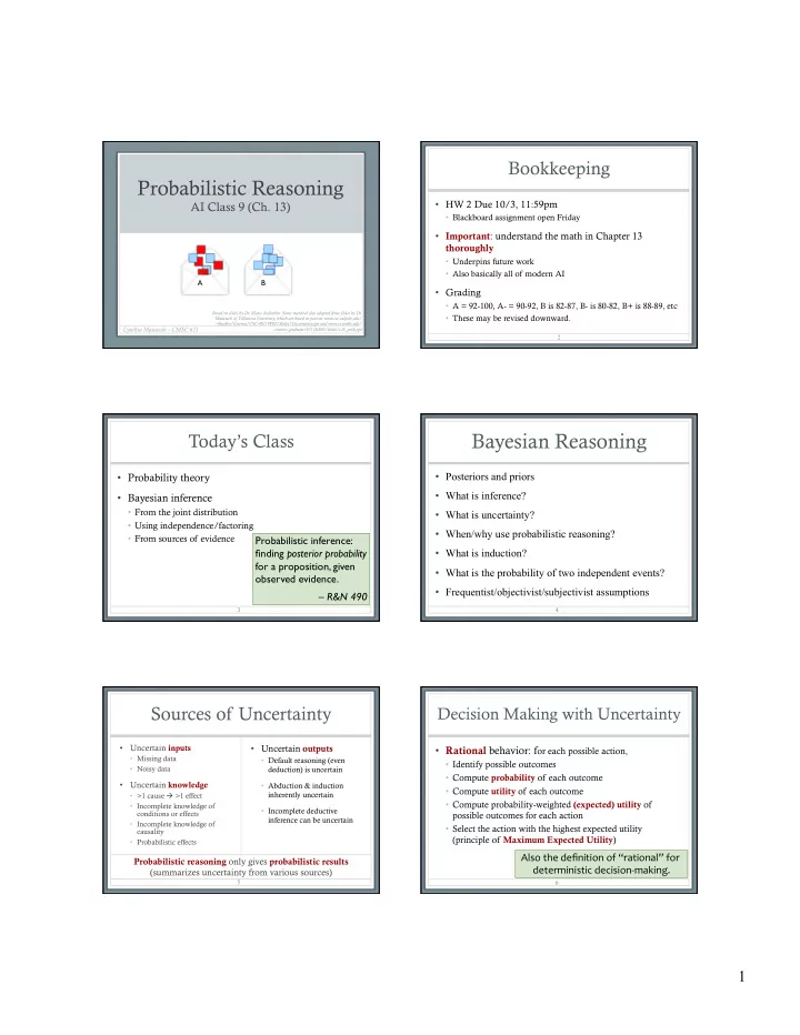 bayesian reasoning