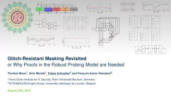 Glitch-Resistant Masking Revisited  or Why Proofs in the Robust Probing Model are Needed Thorben