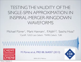 TESTING THE VALIDITY OF THE  SINGLE-SPIN APPROXIMATION IN  INSPIRAL-MERGER-RINGDOWN  WAVEFORMS