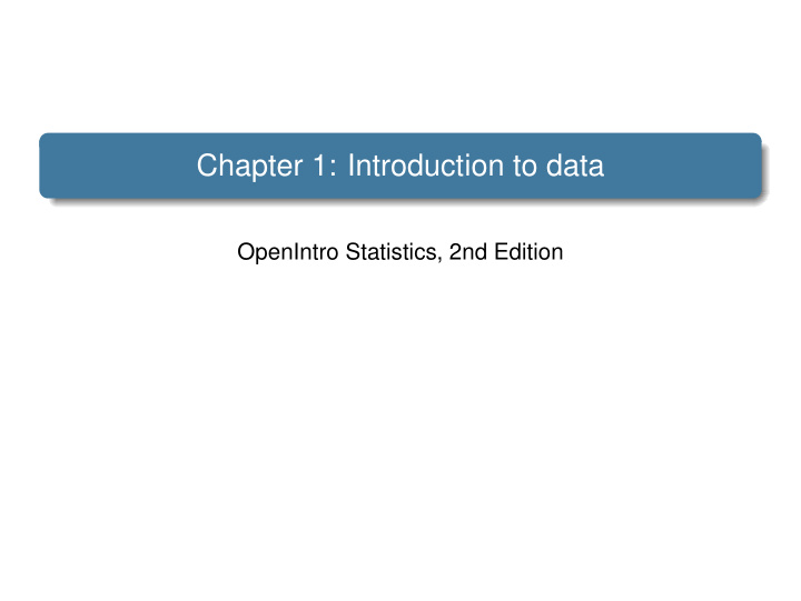 chapter 1 introduction to data