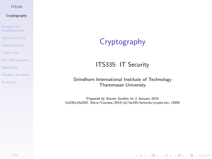 cryptography