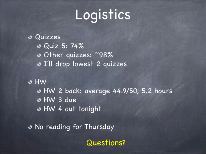 logistics