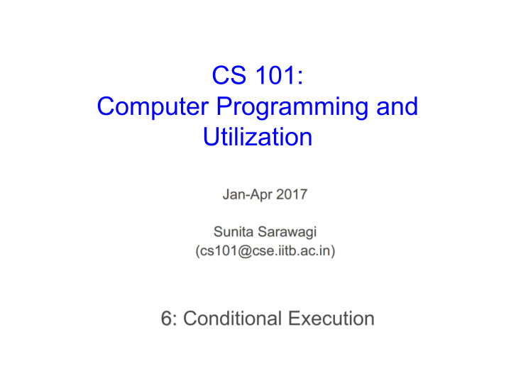 cs 101 computer programming and utilization about these