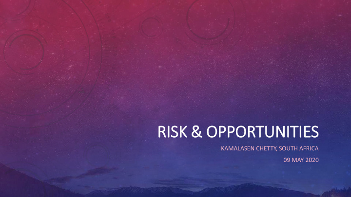 ris risk opportunities