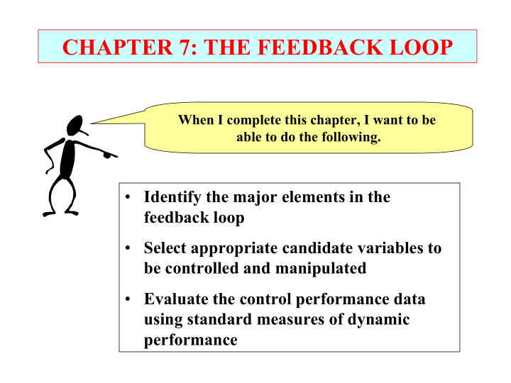 chapter 7 the feedback loop
